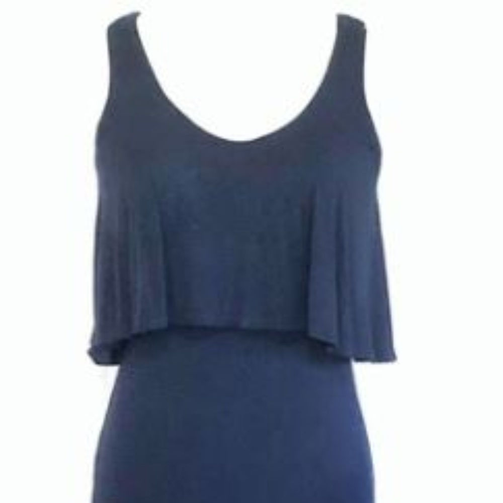 Navy Blue Maxi Dress - Small